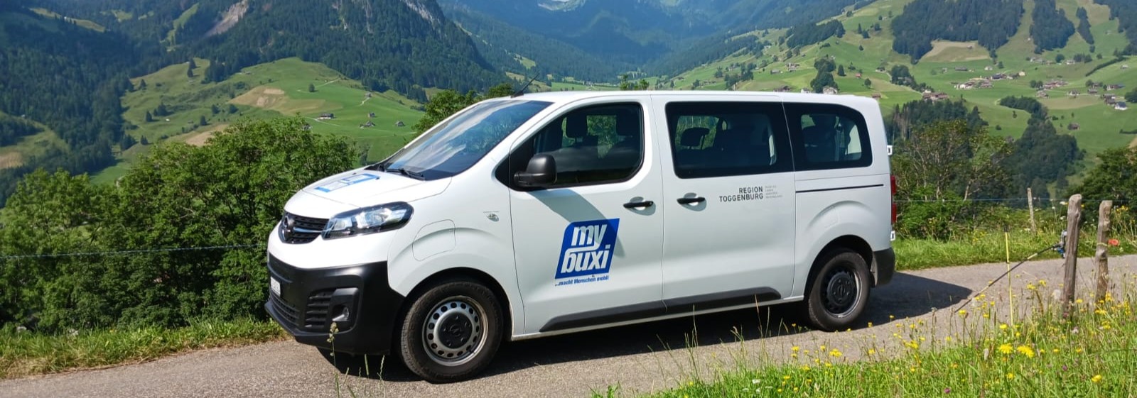 Fahrzeug von mybuxi im Toggenburg