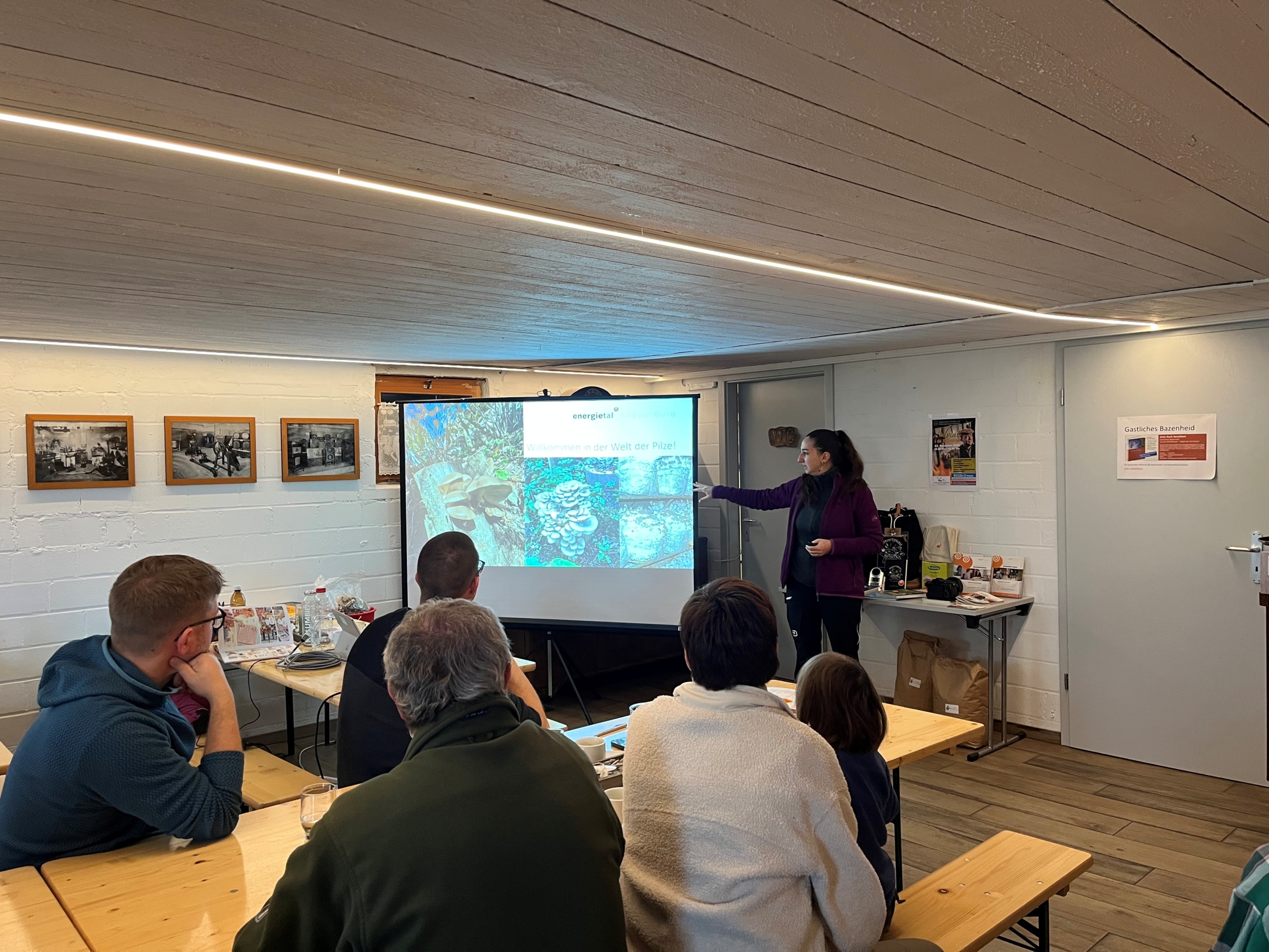 Patrizia Egloff führte an den Pilzkursen ins Thema ein