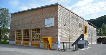 Gebäude des Wärmeverbundes in Wattwil