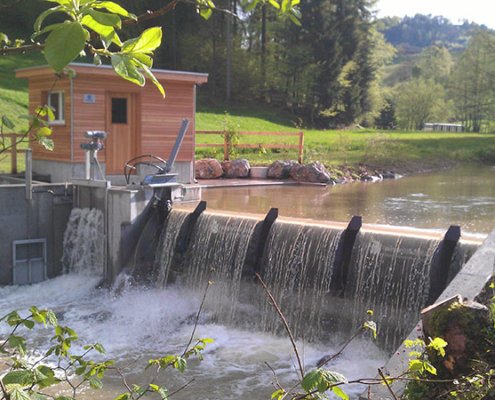 kleines Wasserkraftwerk