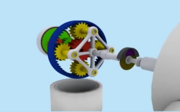 Schematische Darstellung, wie Windenergie funktioniert