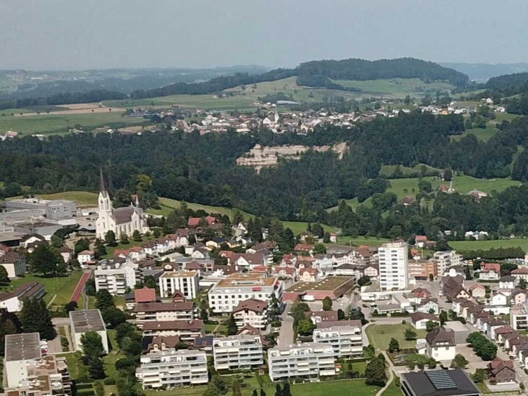 Blick auf Bazenheid