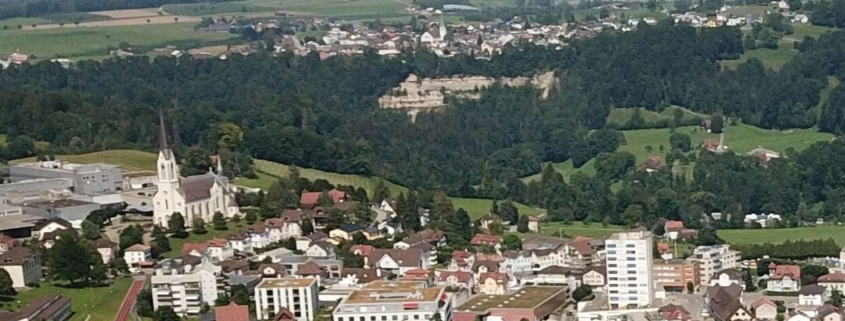 Blick auf Bazenheid